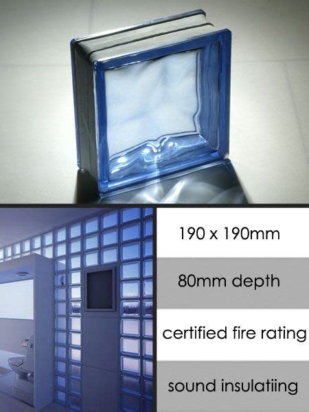 Blue Glass Wall Brick 133c Glass Wall Blue Glass Glass Blocks