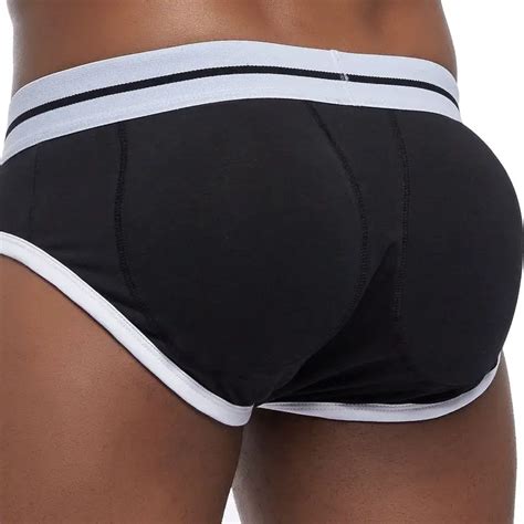 Sexy Mens Butt Lifting Shaping Underwear Padded Mens Briefs Bulge Enhancing Gay Underwear Front