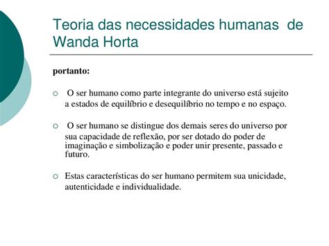 Wanda De Aguiar Horta Teoria