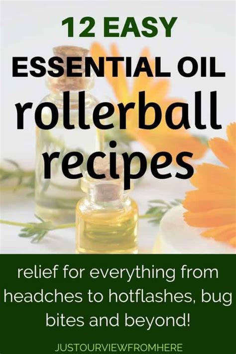 12 Easy Essential Oil Diy Rollerball Recipes ~ Just Our View From Here