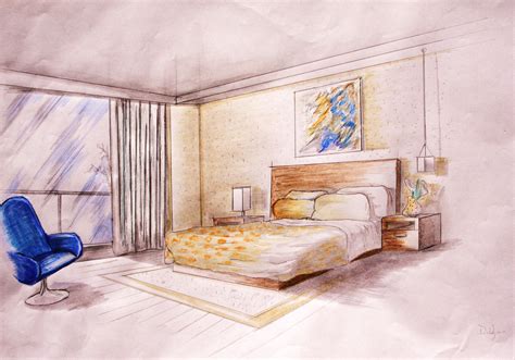 Bedroom Perspective Rendered By D Uyeno