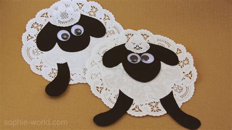 How To Make A Doily Lamb Sophies World Youtube