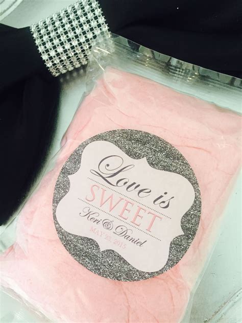 Cotton Candy Wedding Favors