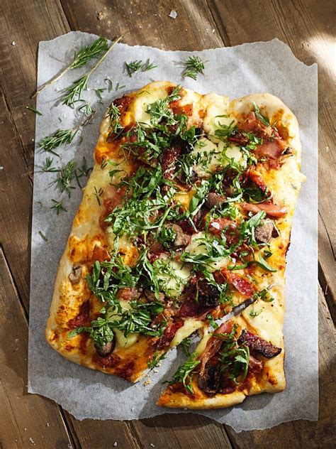Ham Tomato And Mushroom Pizza Recipe Eat Smarter Usa