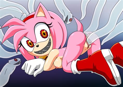 Rule 34 Amy Rose Anal Anus Boo Sonic Breasts Double Penetration