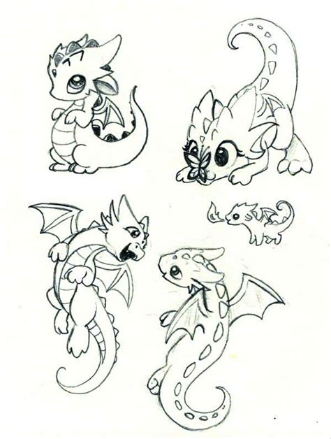 Cute Dragon Drawing At Getdrawings Free Download