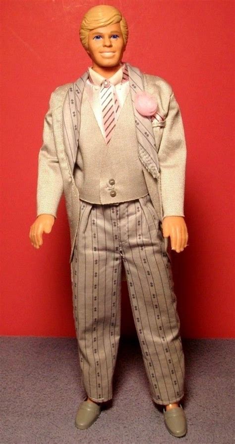 Early To Late 1980s Dapper Ken Barbie And Ken Ken Doll Grey Tux