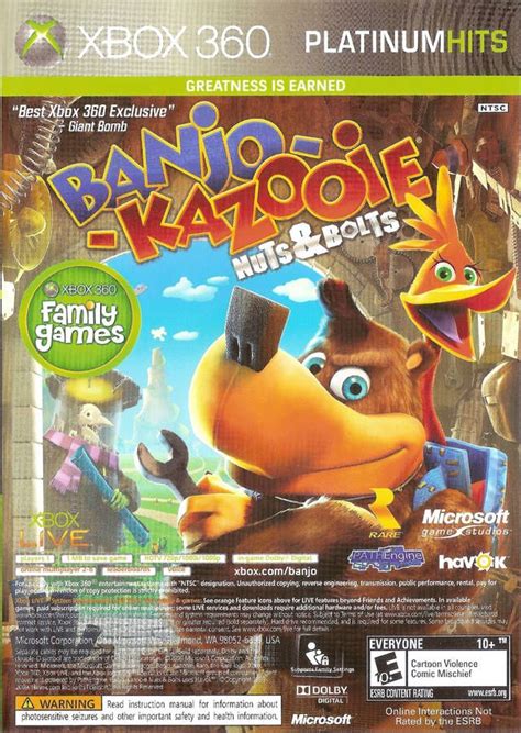 Banjo Kazooie Nuts And Bolts Viva Pinata Xbox 360 Game Banjo