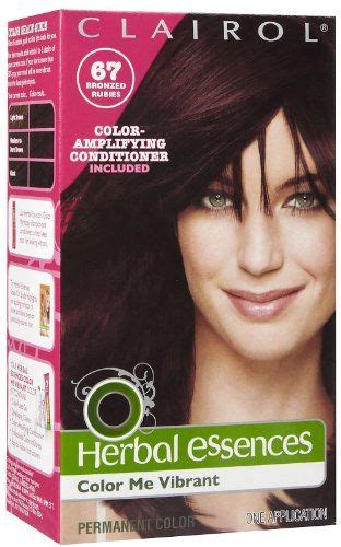 Clairol Herbal Essences Color Me Vibrant Hair Color Dark Burgundy Brown Bronzed Rubies 067