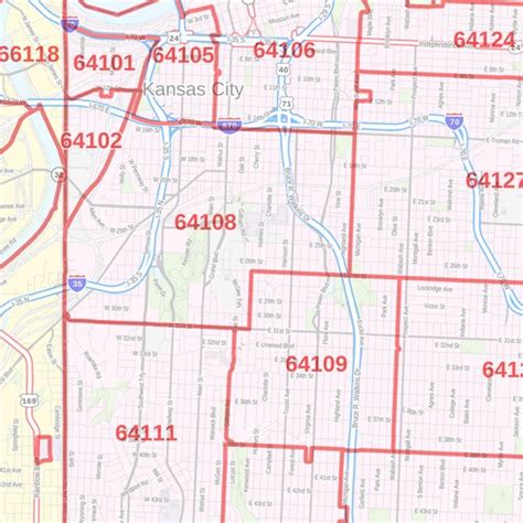 Kansas City Mo Zip Code Map Images And Photos Finder