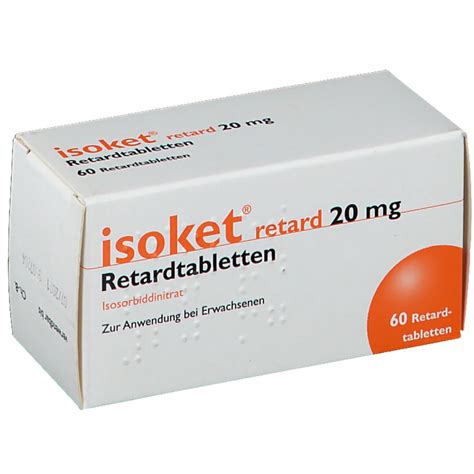 Isoket® Retard 20 Mg 60 St Mit Dem E Rezept Kaufen Shop Apotheke