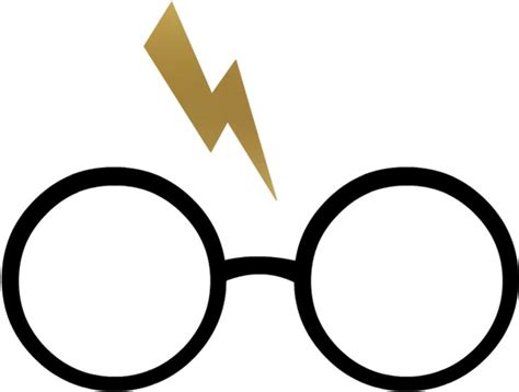 Free Wizard Glasses And Lighting Bolt Svg Download, - Harry Potter
