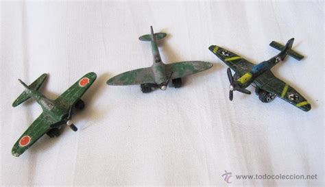Juegos de aviones de guerra antiguos. Lote 3 aviones de combate tootsietoy - antiguos - Vendido en Venta Directa - 47785059