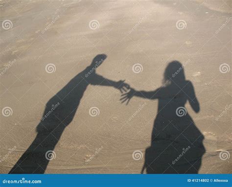 Shadows Of The Two People Stock Photo Image Of Friends 41214802
