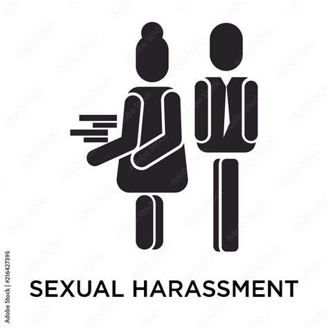 Sexual Harassment Icon Vector Sign And Symbol Isolated On White Background Sexual Harassment