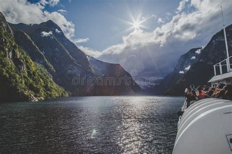 The Unesco Naeroyfjord Views From The Cruise Near Bergen In Norway