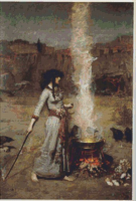Cross stitching by candlelight at the green mill cocktail lounge during a comedy show. Magic Circle Cross Stitch Pattern | Etsy | Fine art cross ...