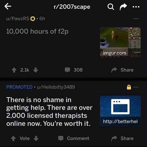 Reddit Is Worried About Our Mental Health R2007scape