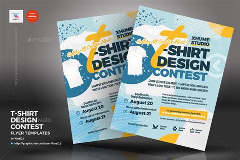 T Shirt Design Contest Flyer Templates Print Templates Graphicriver