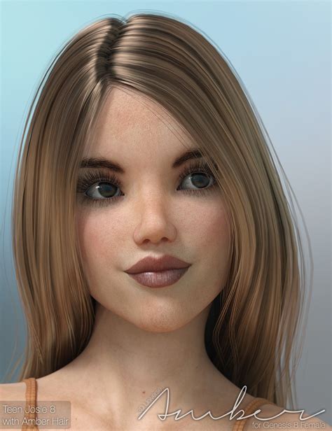 Amber Character And Hair For Genesis 8 Females Daz 3d