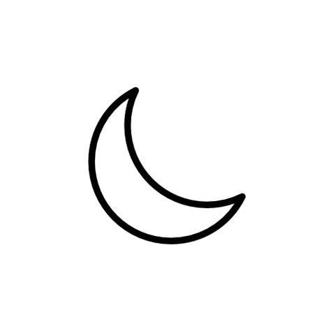 White Crescent Moon Png