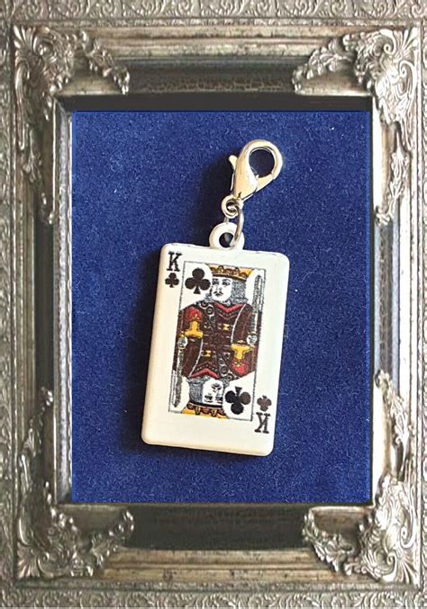 CHARM ANHÄNGER SPIELKARTEN HERZ PIK BUBE DAME KÖNIG AS WÜRFEL f ARMBAND