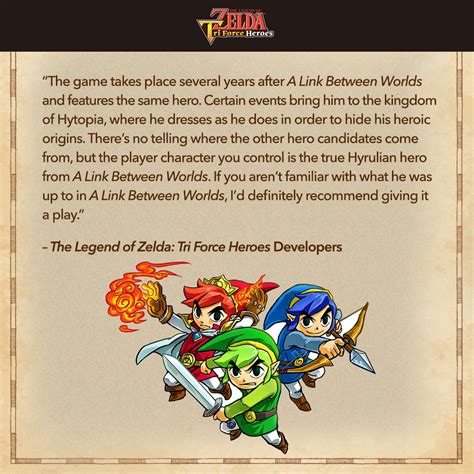 Zelda Tri Force Heroes Devs Again Talk About Where The Game Falls In
