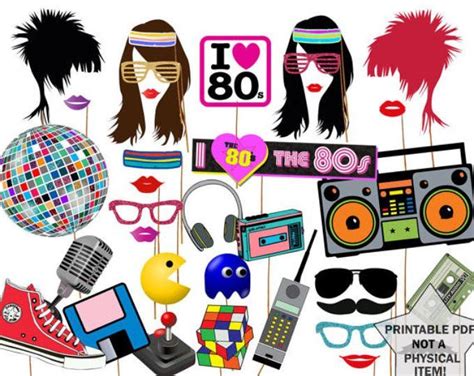 70s Party Photo Booth Props Disco Party Props Hippie Party Disco