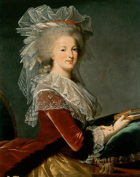 Portrait Of The Queen Marie Antoinette Marie Elisabeth Louise Vigée L