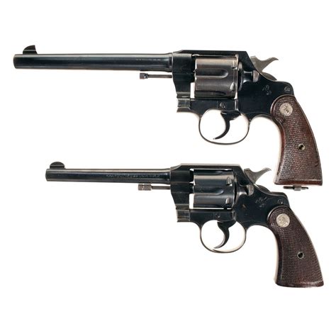 Two Colt Double Action Revolvers A Colt New Service Revolver Double