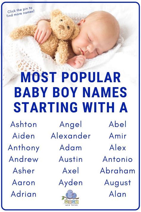 Boy Names Starting With A Templates Printable Free