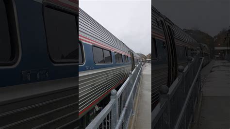 Amtrak Downeaster Leaving Brunswick Maine Youtube