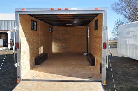 85x20 Enclosed Trailer With Screen Door And Windows Trailer Idd8520p