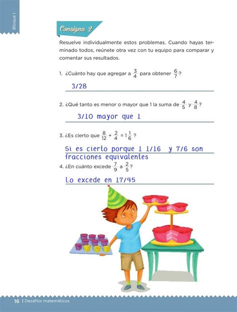 Guía teacher matemáticas volumen 1 grado 6. Vamos a completar -Desafío 6- Desafíos Matemáticos sexto ...