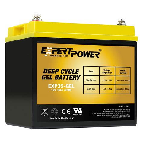 Expertpower 12v 35ah Gel Deep Cycle Batterry Expertpower Direct