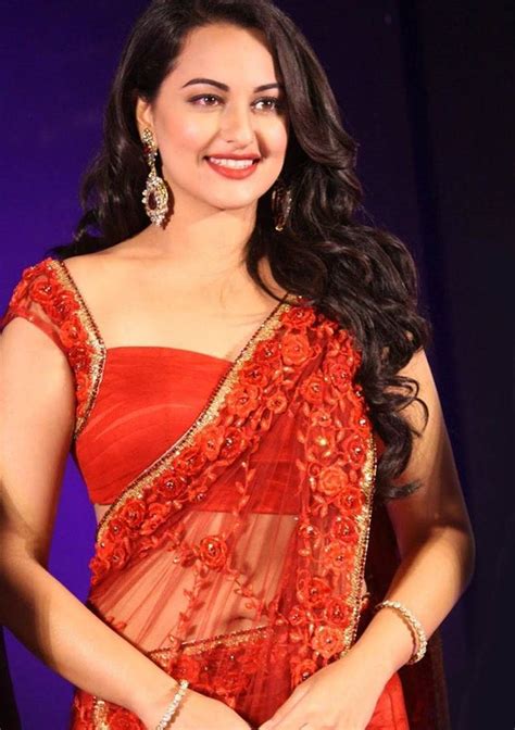 Buy Sonakshi Sinha Bollywood Replica Net Red Party Wear Designer Saree