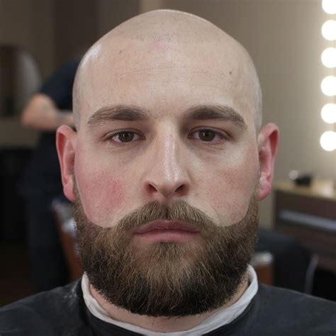 Beard Symmetry By Shalimar The Barber Bald Head With Beard Bald With Beard Beard Life