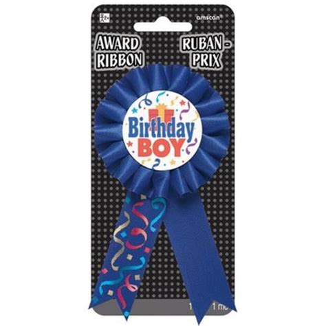 Amscan 21153 44 Birthday Boy Award Ribbon Pack Of 6