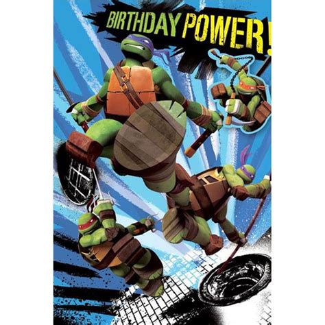 Birthday Power Teenage Mutant Ninja Turtles Birthday Card 11295502