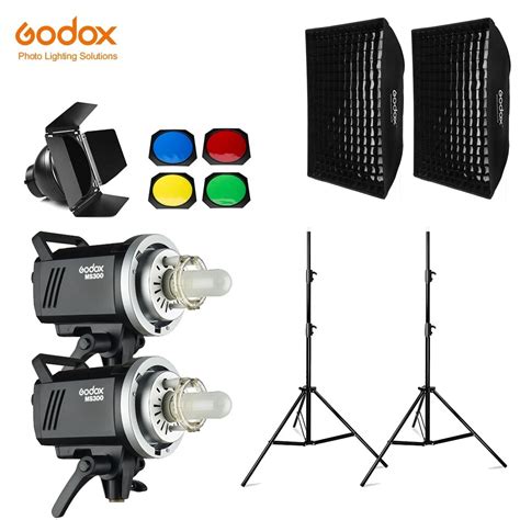 Godox Ms300 600ws 2x 300ws Photo Studio Flash Lightingsoftbox280cm