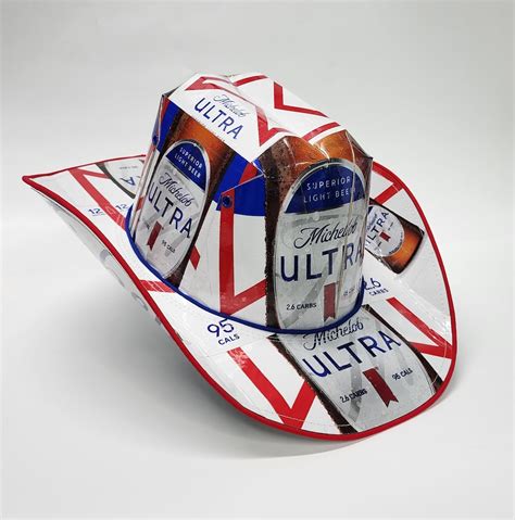 Michelob Ultra Beer Box Cowboy Hat Etsy