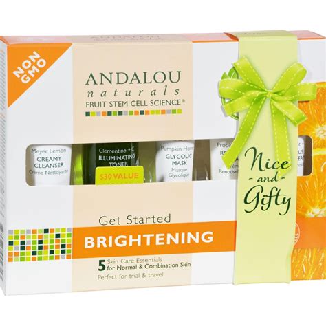 Andalou Naturals Get Started Brightening Piece Kit Cleanser