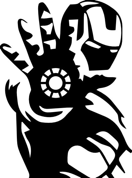 Iron Man Silhouette Vector At Collection Of Iron Man