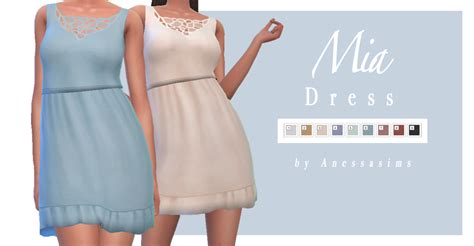 Mia Dress Sims 4 Mm Cc