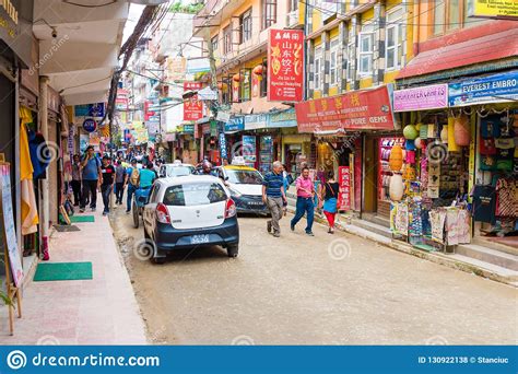 Street View In Thamel District Known As The Centre Of The Tourist