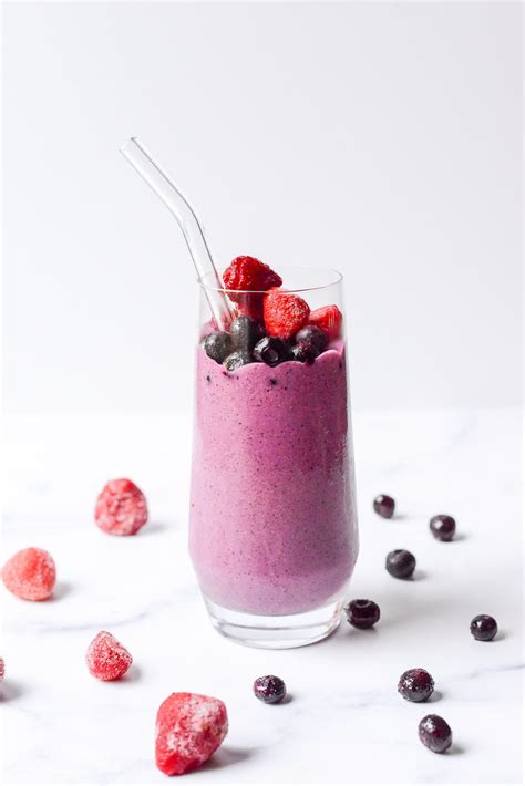 Berry Protein Smoothie Real Food Whole Life