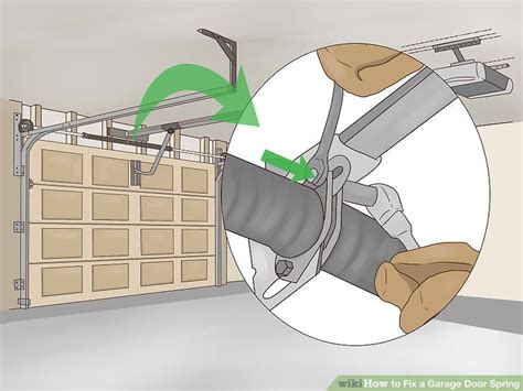 • when the chain is approximately 1/4'' (6. How to Fix a Garage Door Spring (with Pictures) - wikiHow