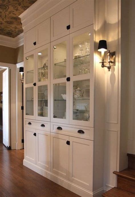 A solid wood china cabinet or amish hutch is a necessity, whether you have antique china and crystal or the everyday set from your wedding. DIY Stylish BILLY Built in Cabinet. | Ikea Decora