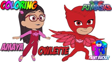 Pj Masks Coloring Book New Coloring Page Owlette Transformation From