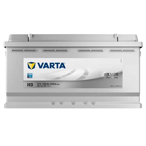 Varta Starterbatterie Silver Dynamic 100ah 830a H3 6004020833162